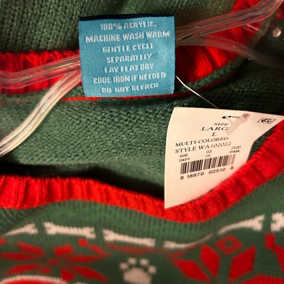 Women's Green, Red & White Holiday Dachshund Sweater - Picture 4 of 4